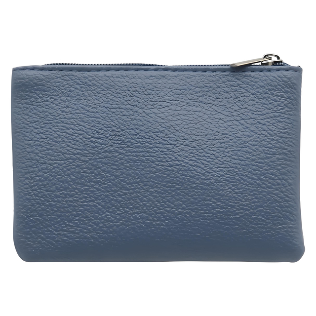PU Leather Zippered Card & Coin Wallet