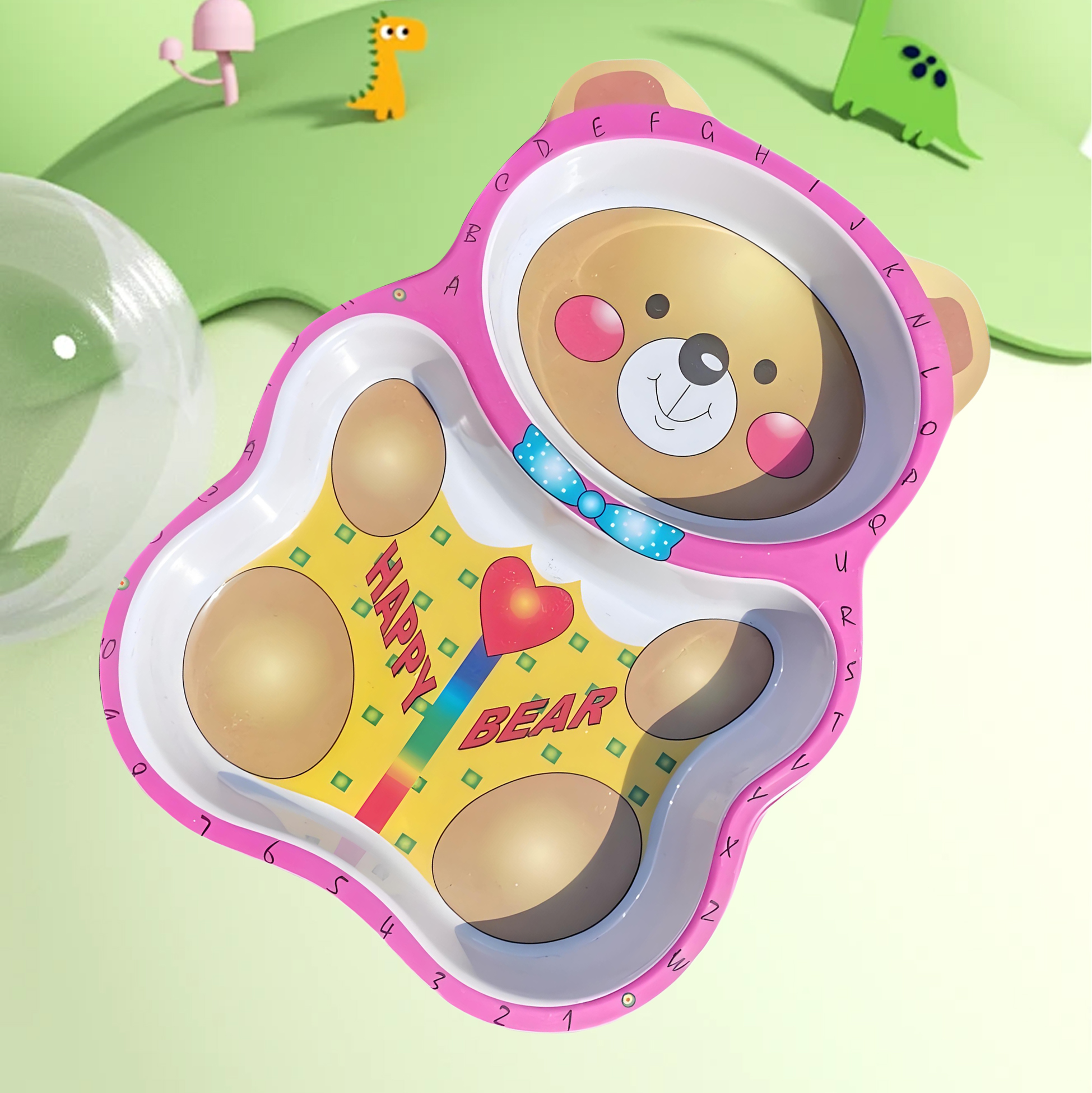 Cute Bear Shaped Kids' Plate