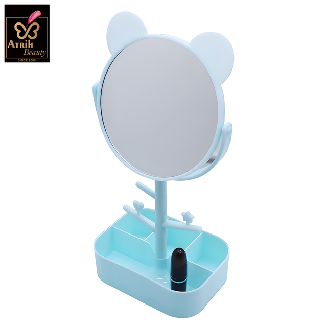 Makeup Mirror with Storage Compartments