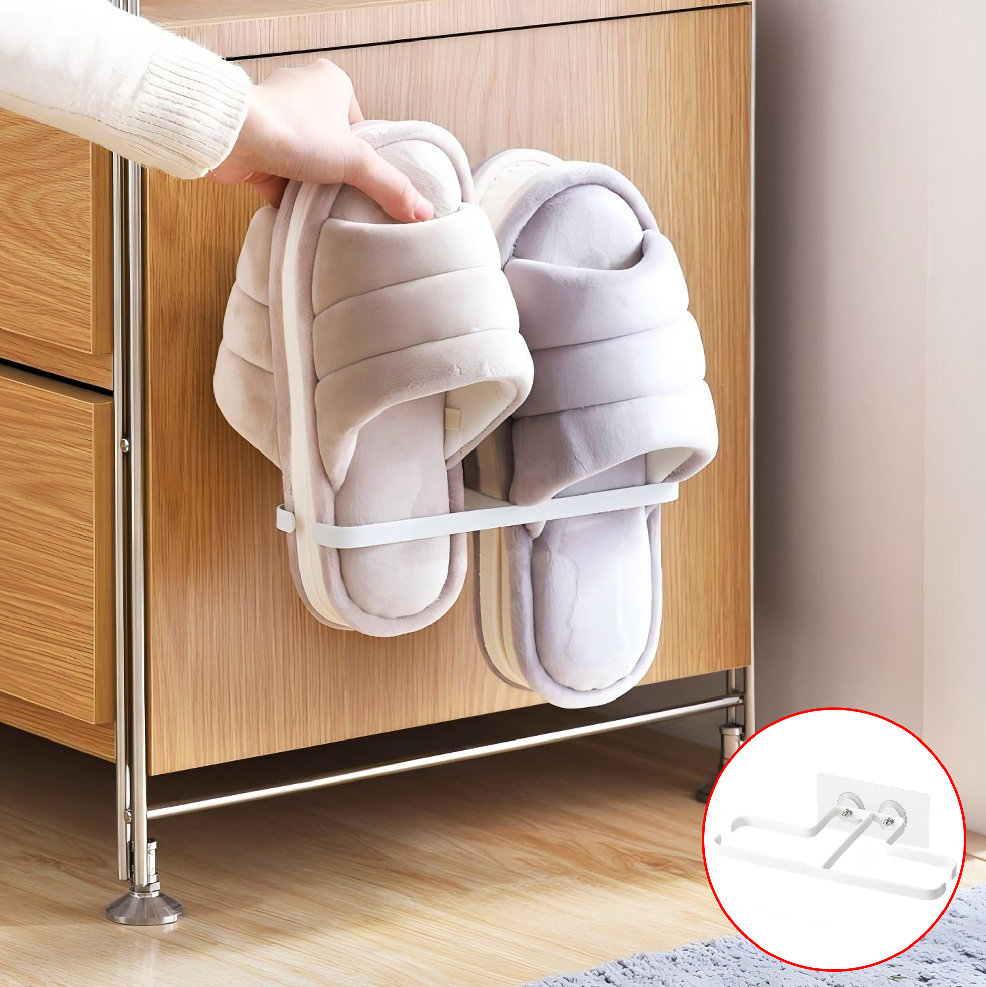 Wall Mounted Shoe Organizer Rack