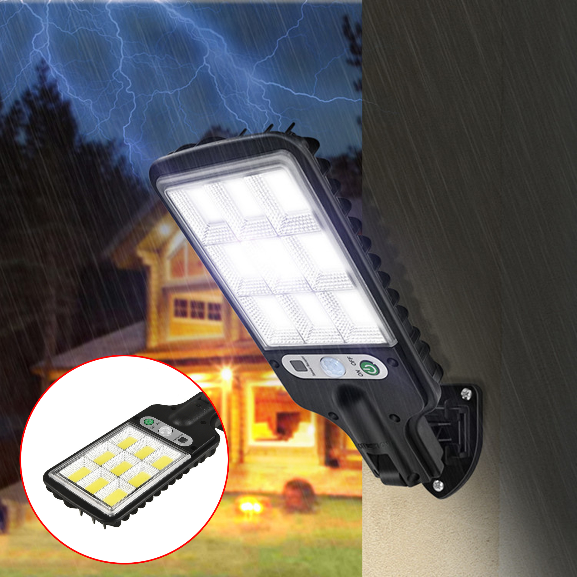 Solar Powered Outdoor LED Light