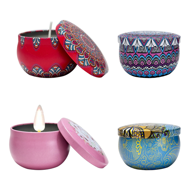 Decorative Scented Candle Tin