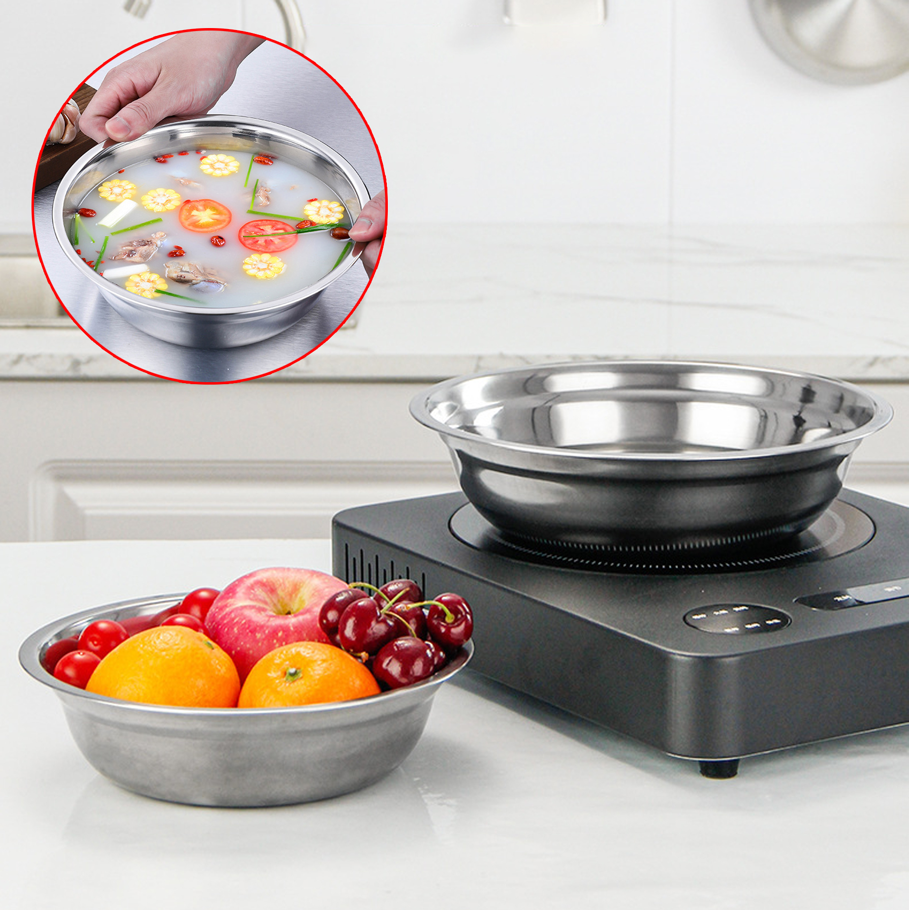 Stainless Steel Round Bowl