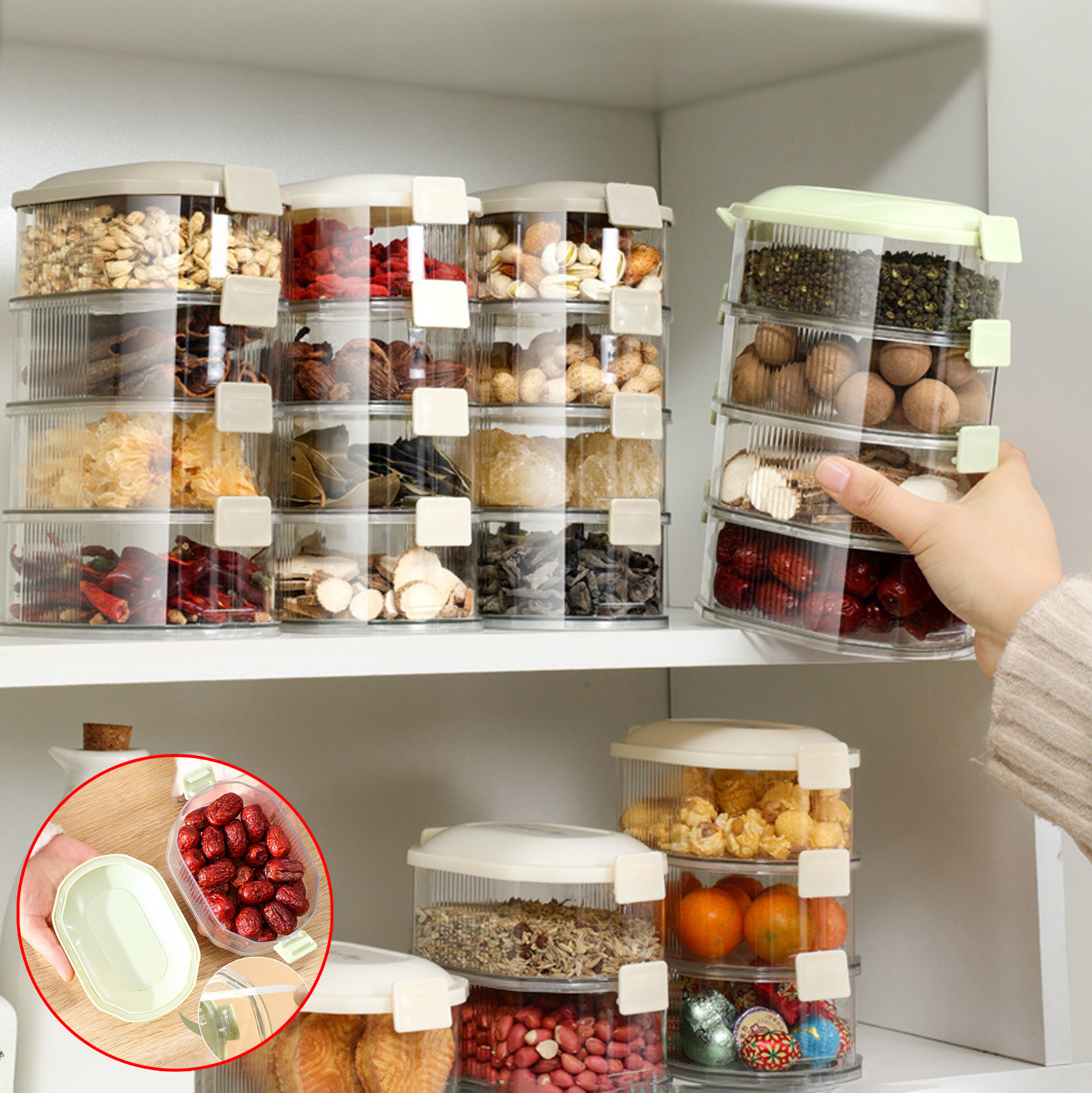 Stackable Multi -layer Food Storage Container