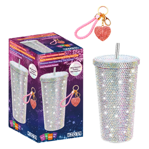 Bling Diamond Tumbler With Keychain