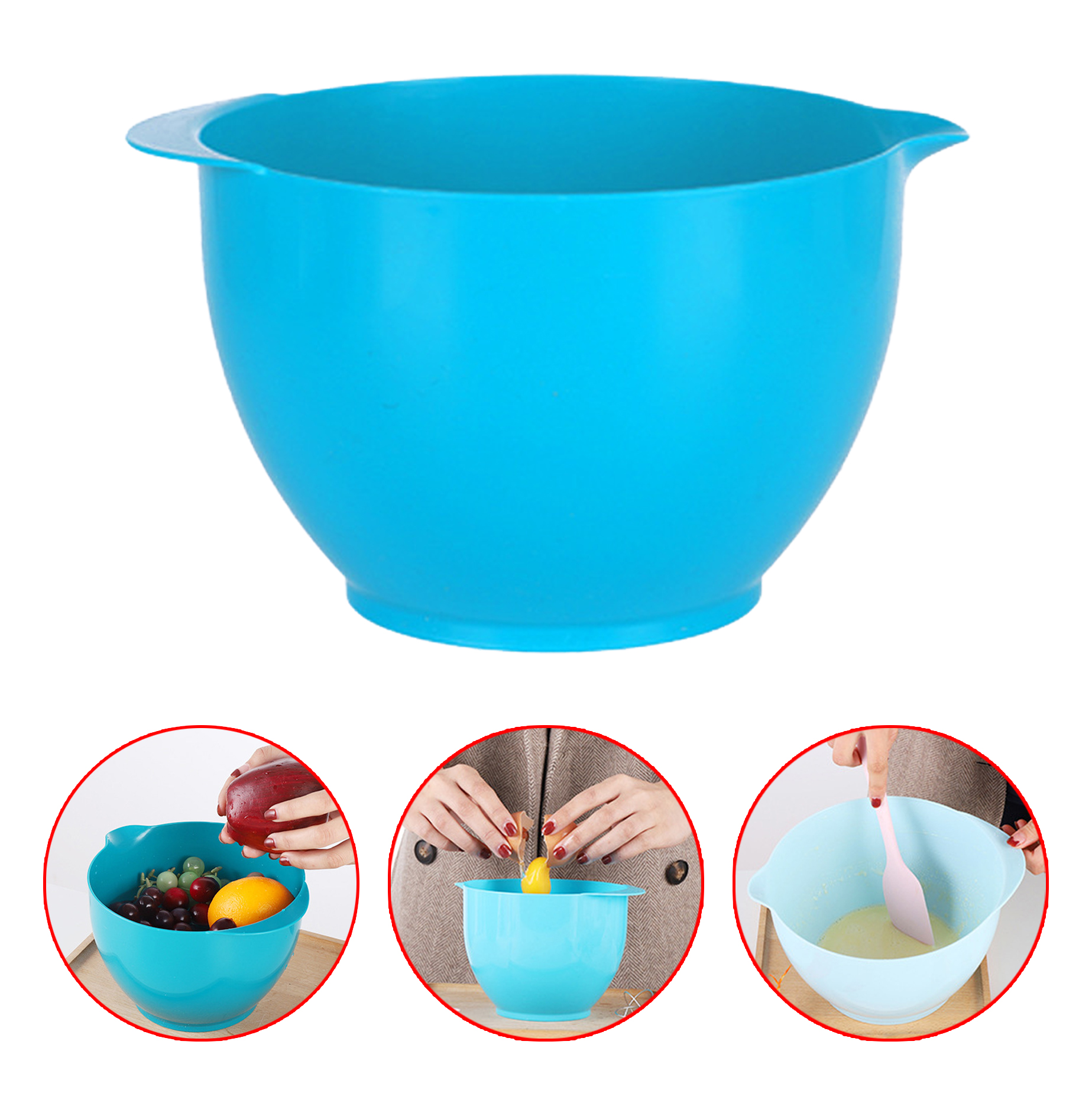 Multi-Use Plastic Mixing Bowl