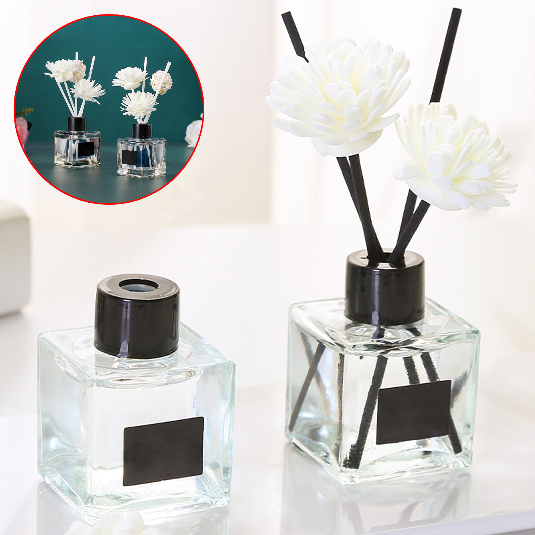 Floral Reed Diffuser Set
