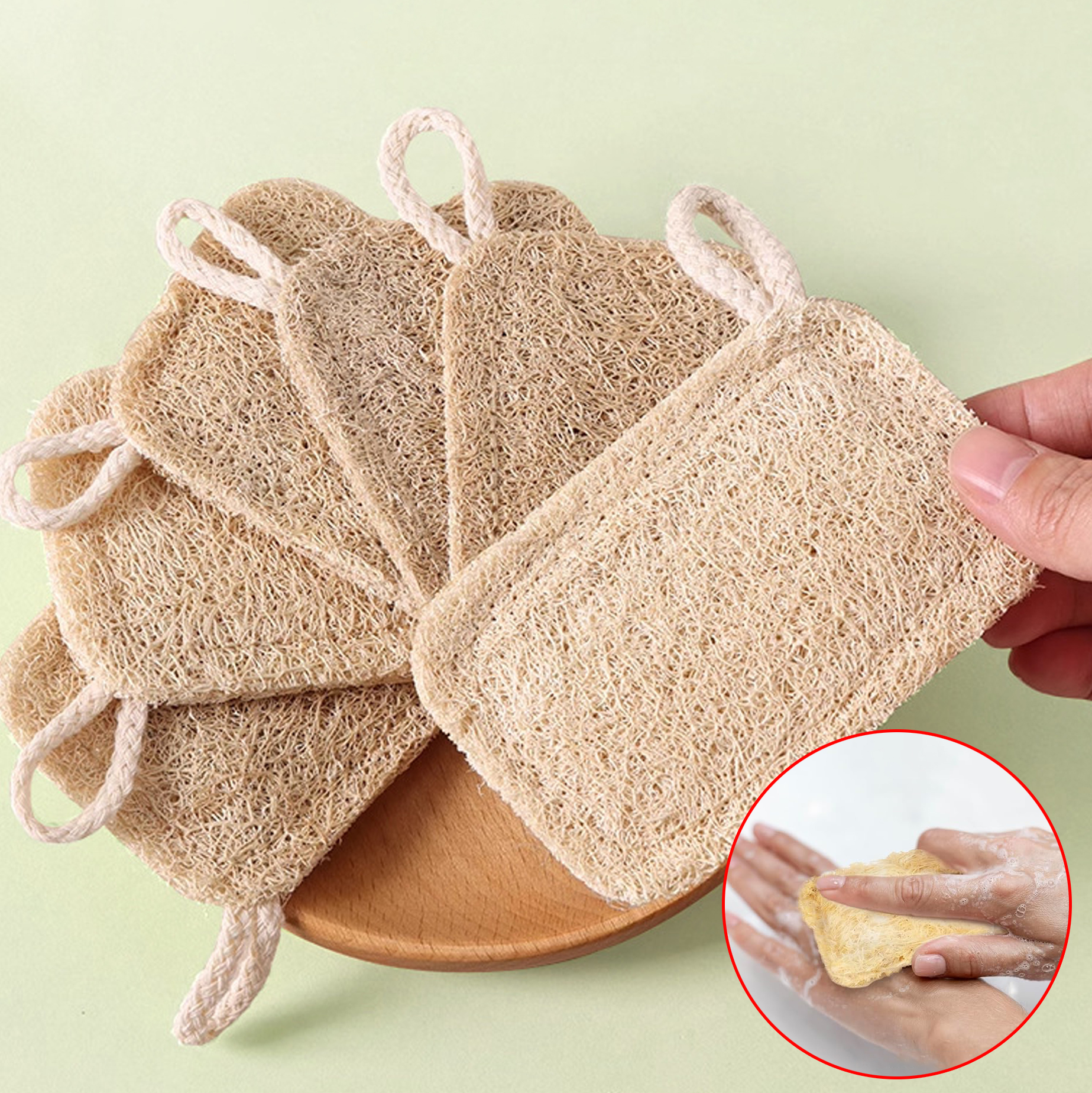Natural Loofah Exfoliating Bath Sponge