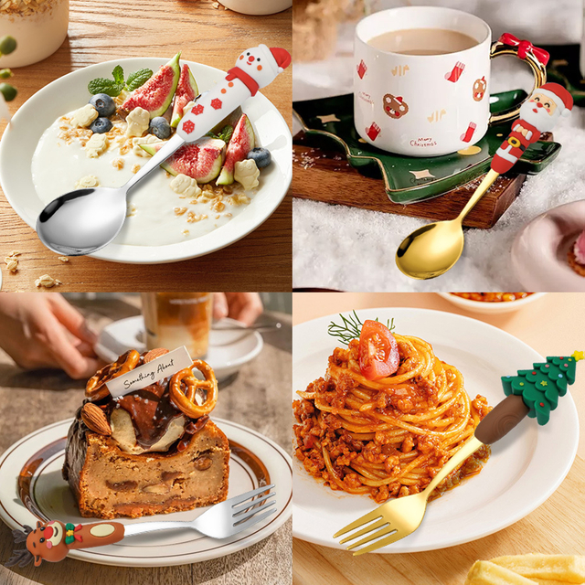 Christmas Character Cutlery Set (4-Piece)