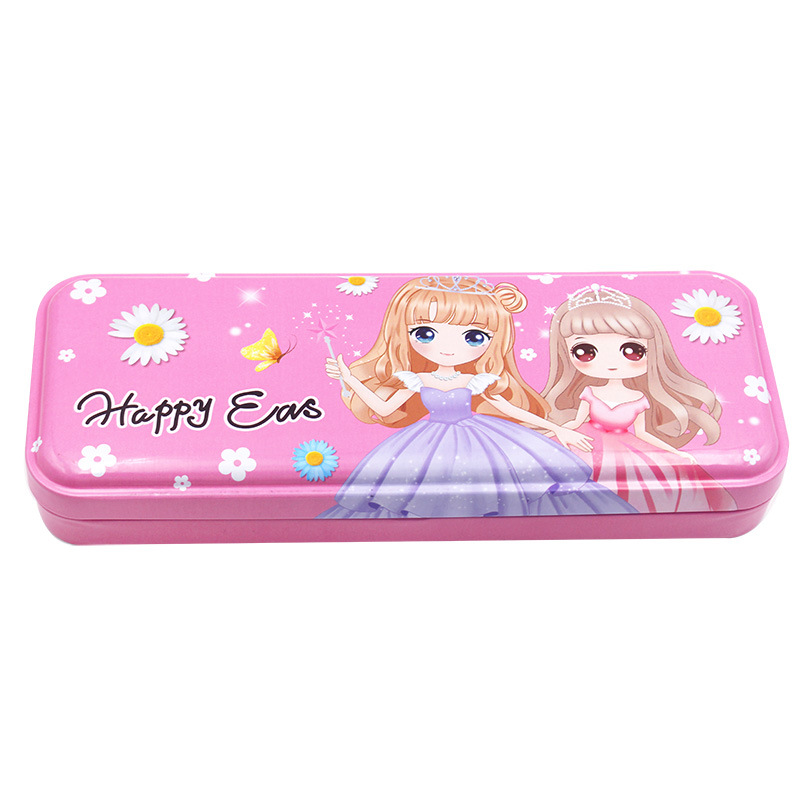 Double-Layered Tin Pencil Box