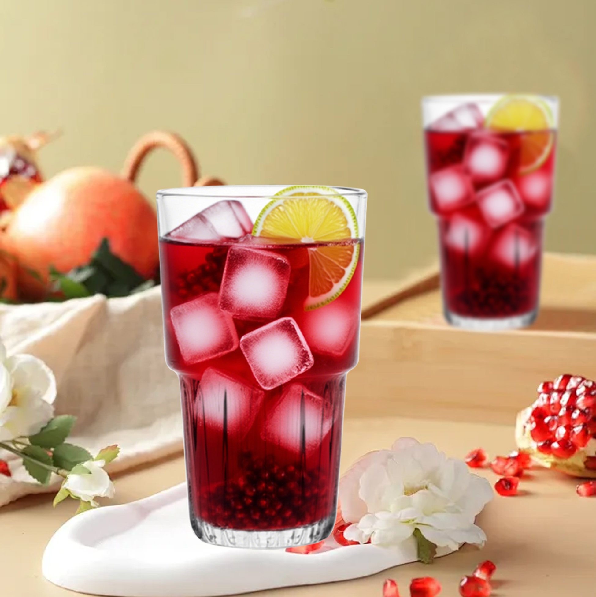 6-Piece Stackable Double-Layer Glass Set