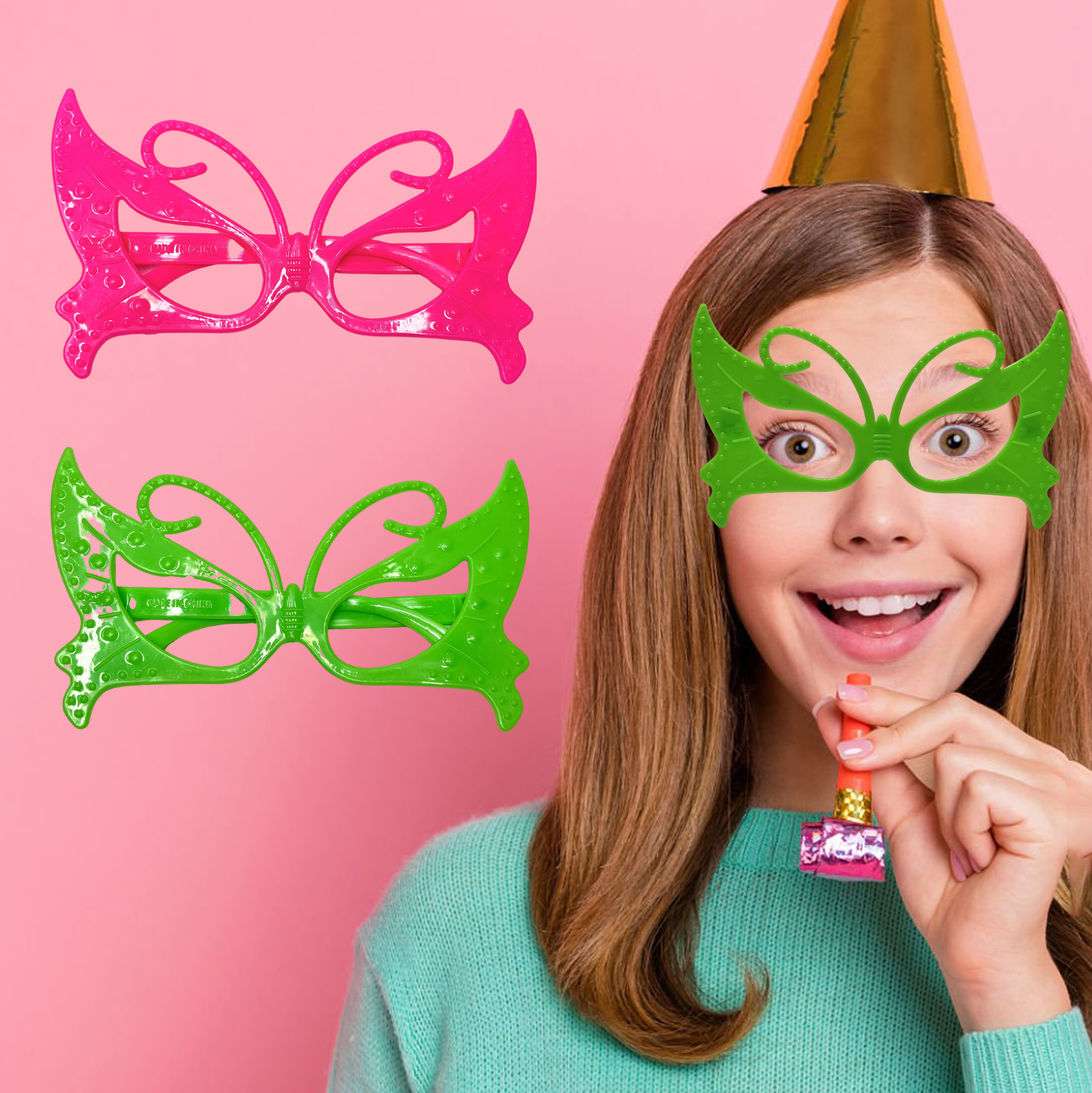 Butterfly-Shaped Party Glasses Set
