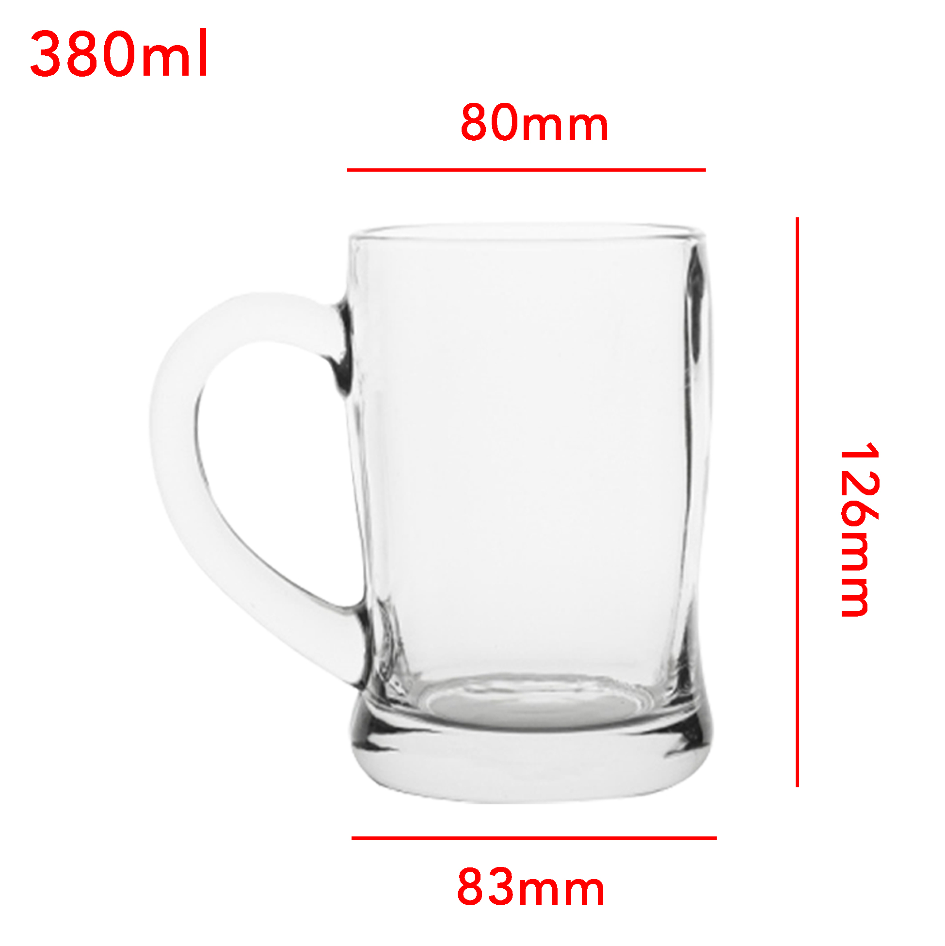 6-Piece Classic Handle Beer Mug Set