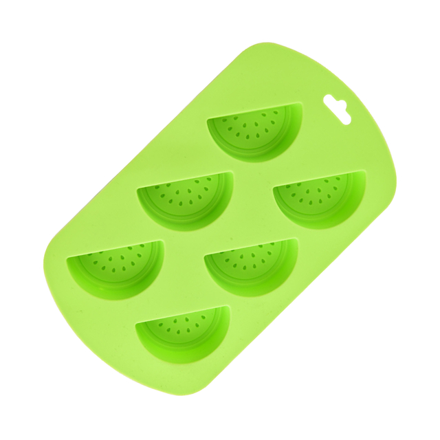 6-Cavity Watermelon-Slice Silicone Dessert Mold