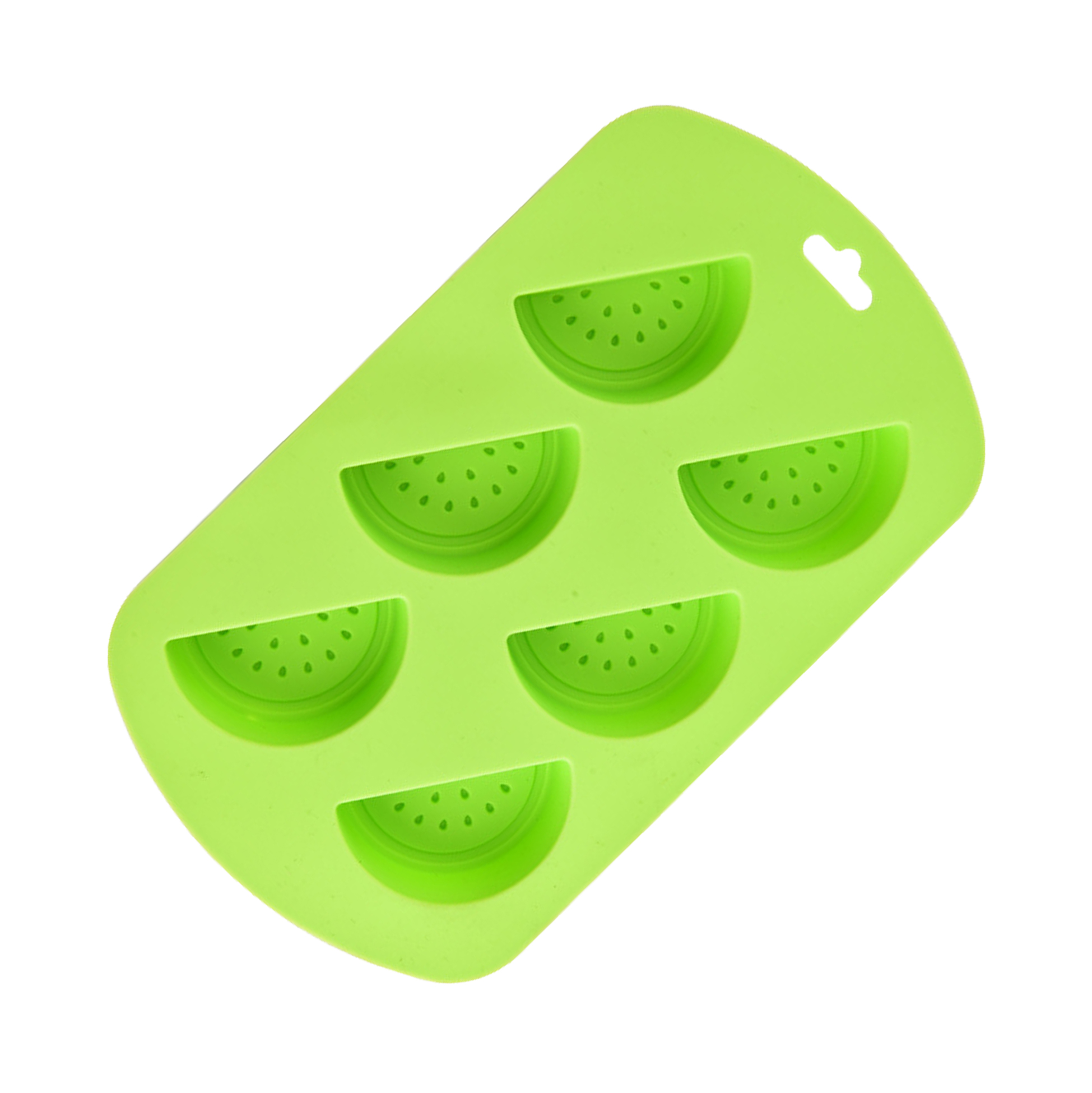 6-Cavity Watermelon-Slice Silicone Dessert Mold