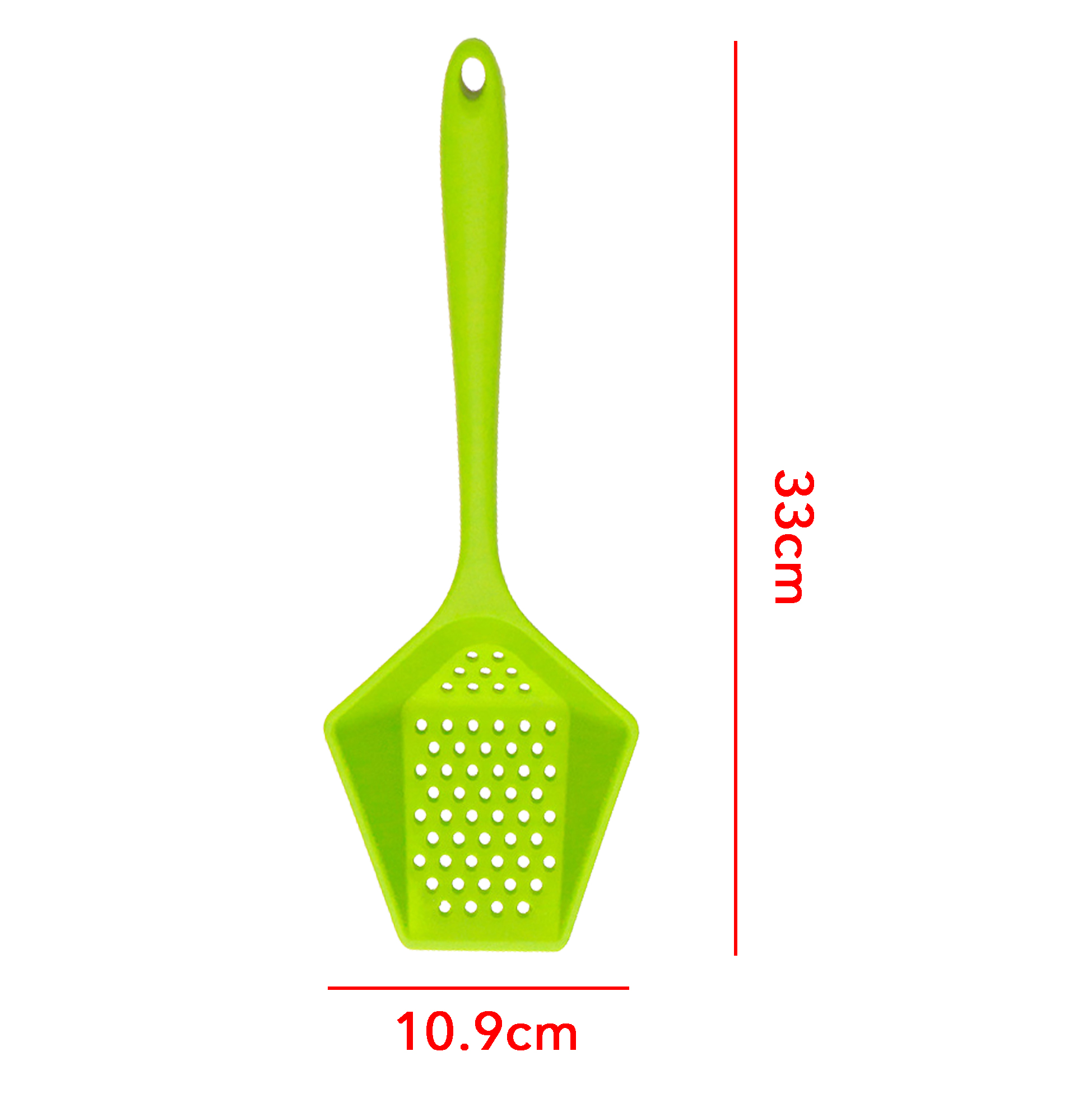 Silicone Colander Spoon with Hole Handle