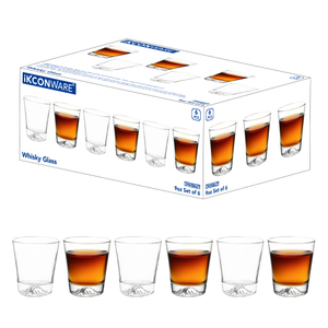 6-Piece MountainBase Whiskey Glass Set