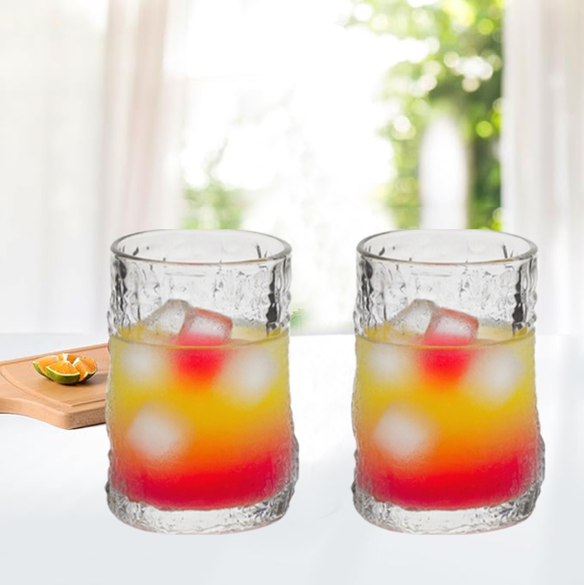 6-Piece Textured Cocktail Glass Set