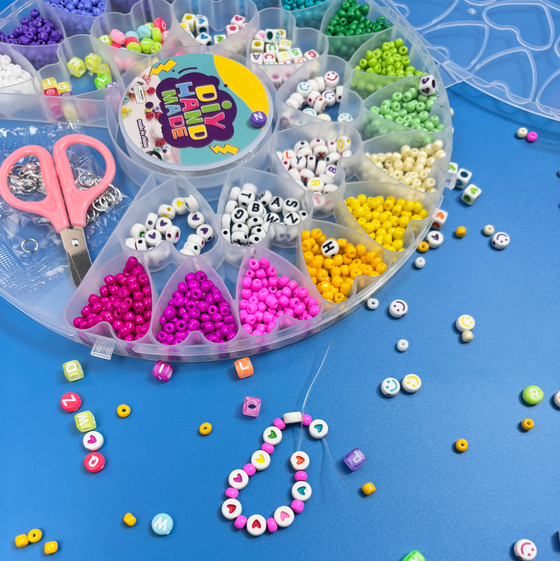 Heart-shaped DIY Bracelet & Necklace Making Kit
