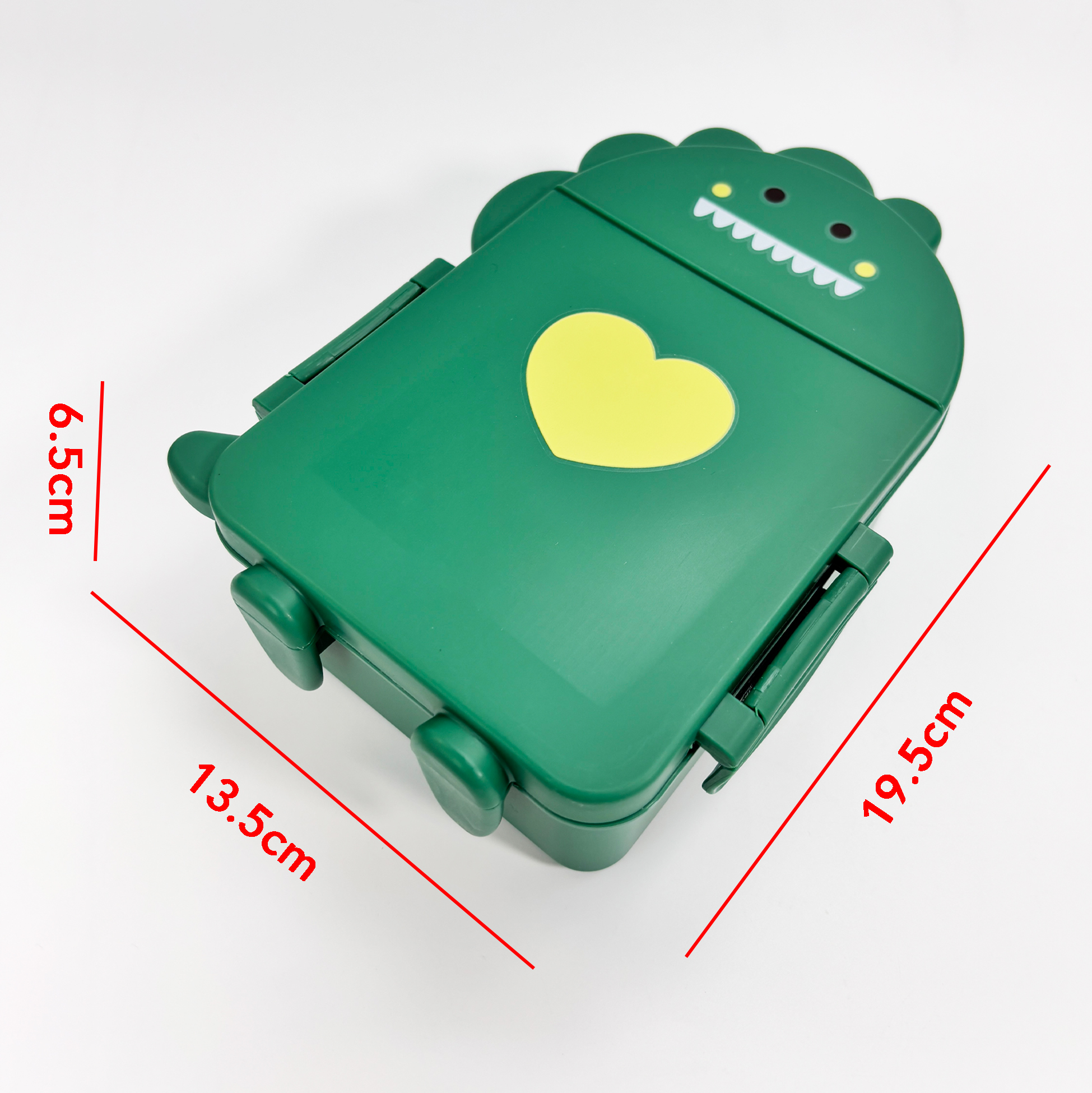 Dinosaur-shaped Kids’ Lunch Box Set with Cutlery