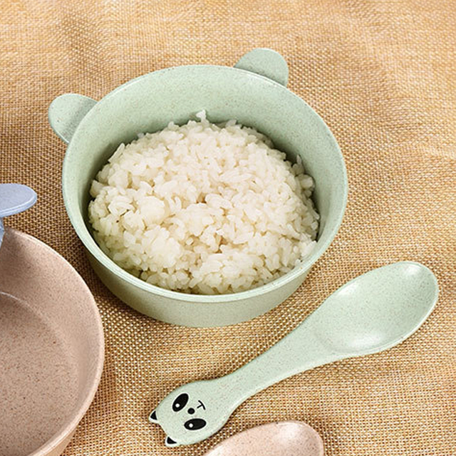 Melamine Kids' Dinner Set with Panda Design