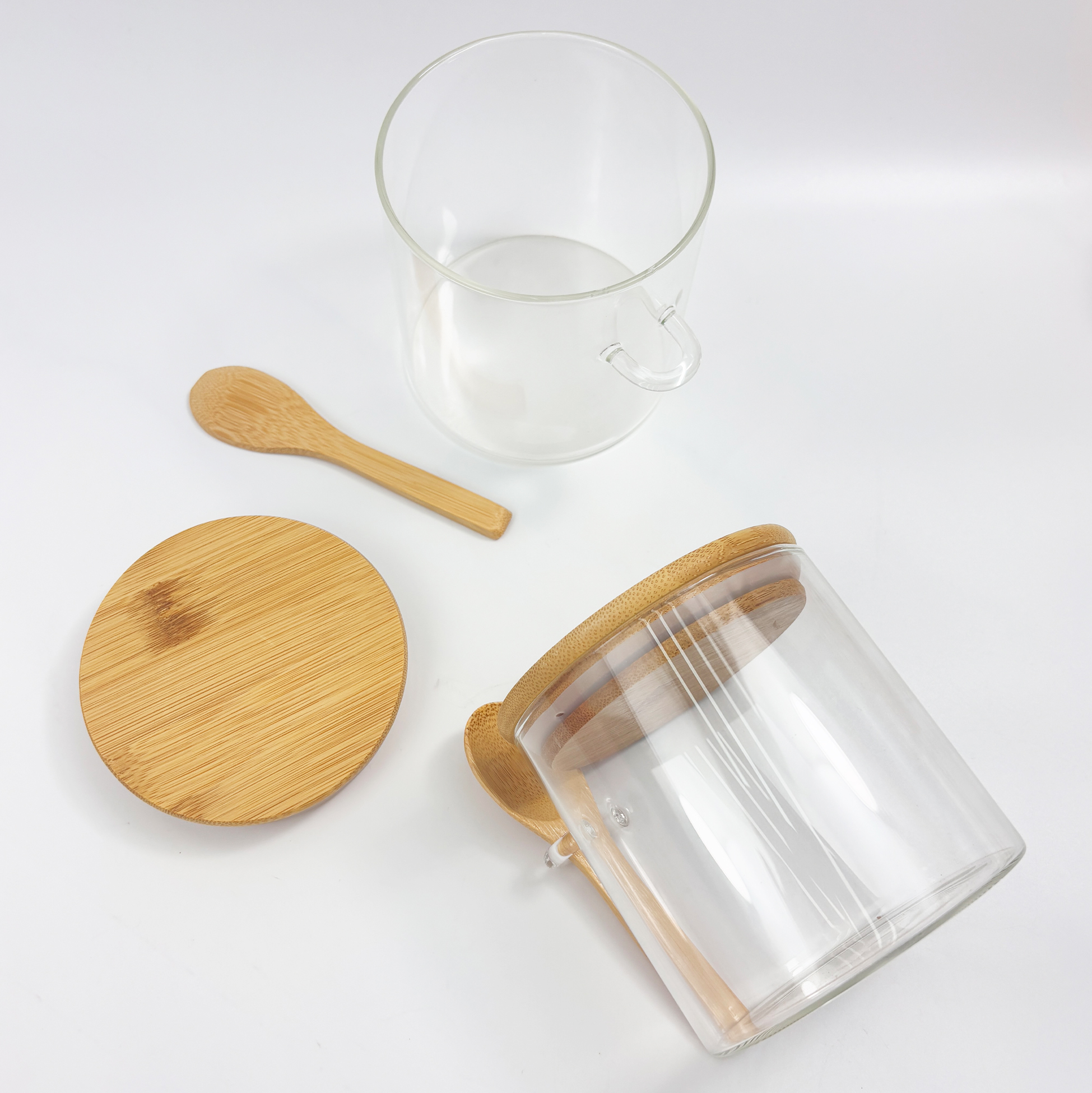 4-piece Glass Kitchen Storage Jar Set