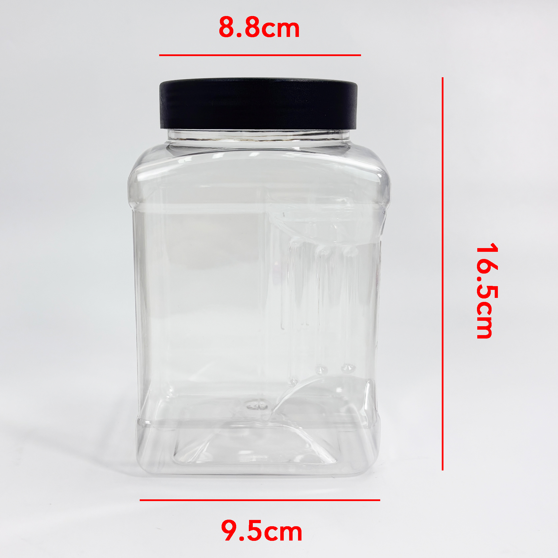 1.4L Plastic Nut Storage Jar