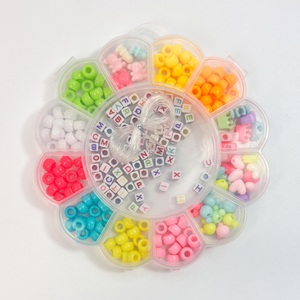 Flower-shaped DIY Jewelry Making Kit for Kids