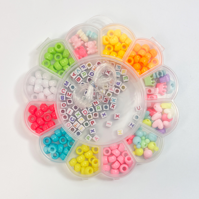 Flower-shaped DIY Jewelry Making Kit for Kids