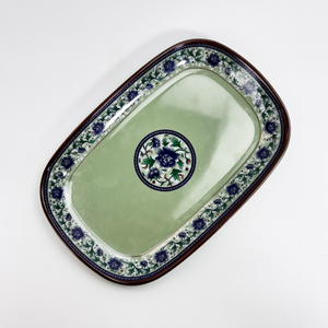 Floral-patterned Melamine Serving Platter