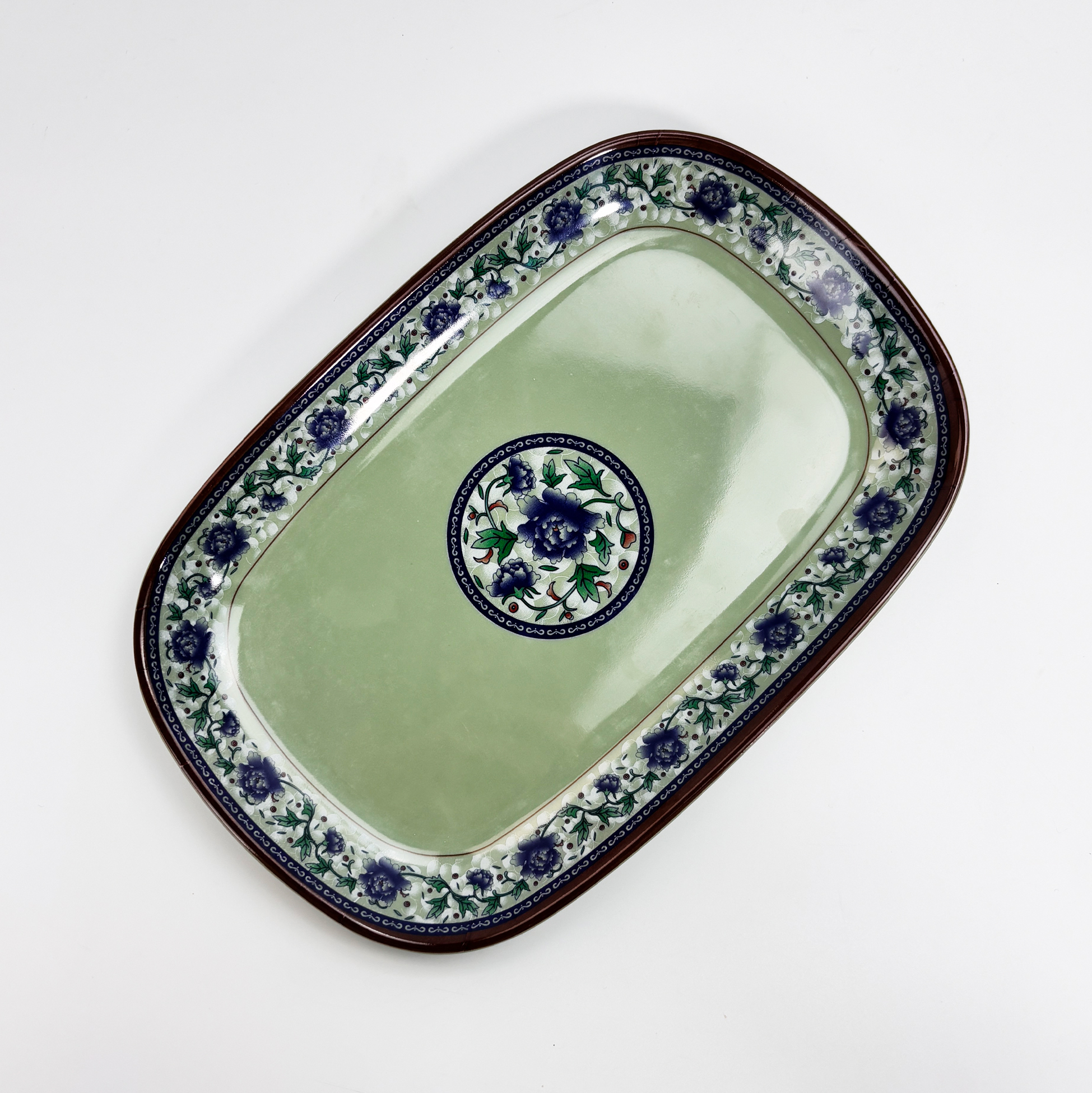 Floral-patterned Melamine Serving Platter