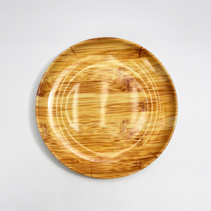 Wood-grain Melamine Serving Plate
