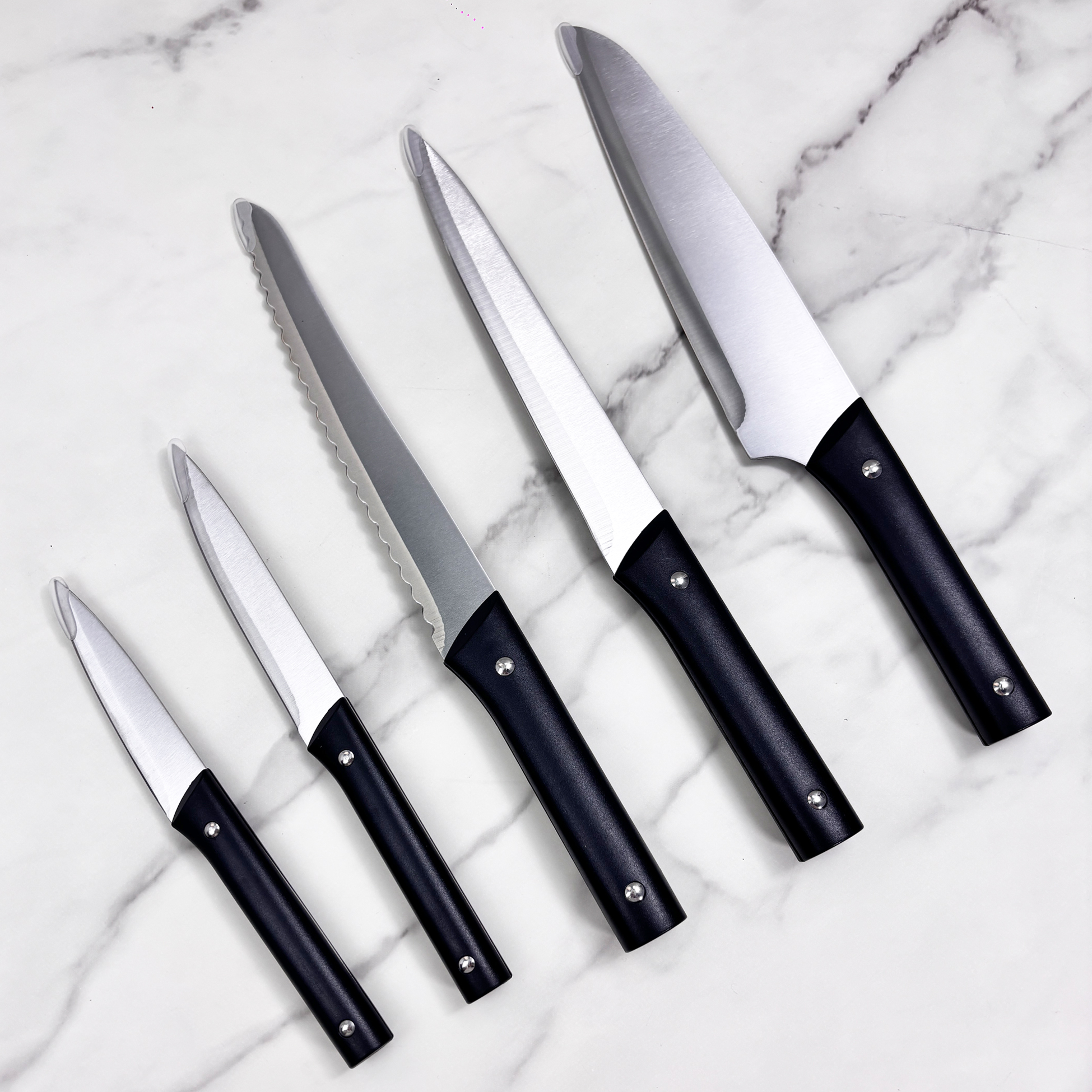 5-piece Stainless Steel Kitchen Knife Set