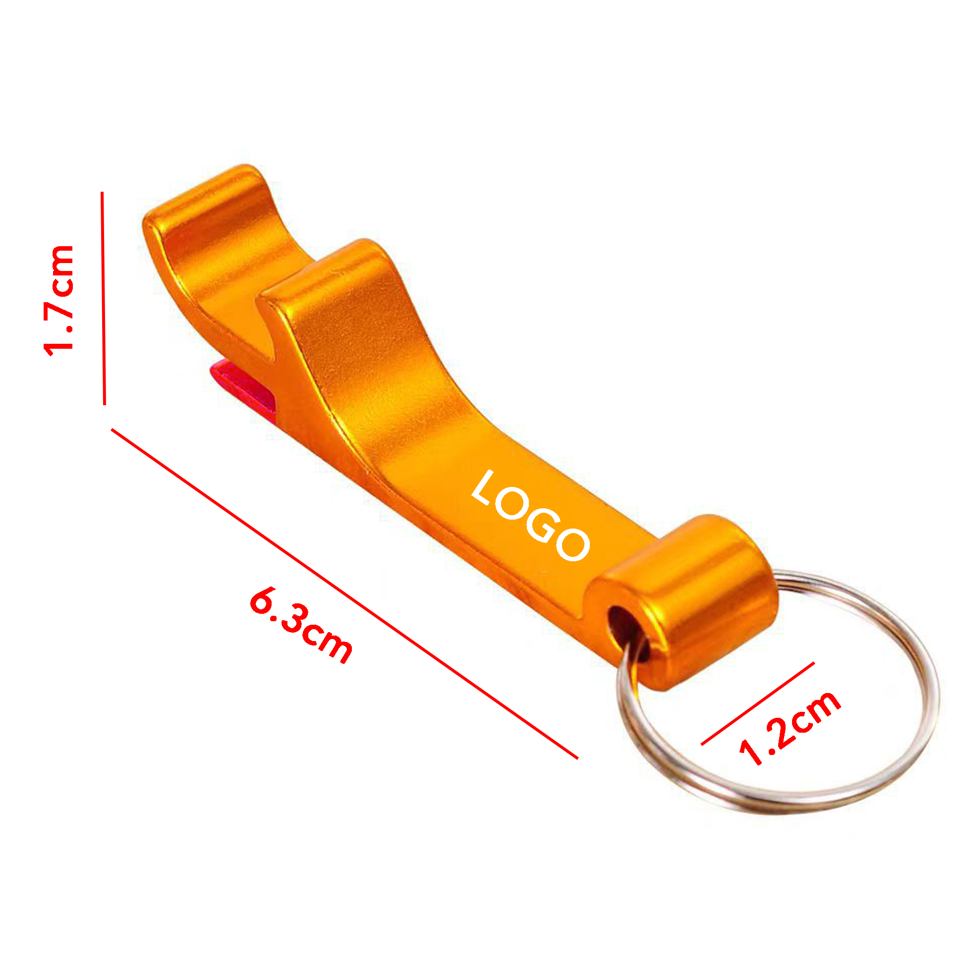 Multi-color Metal Keychain Bottle Opener Logo-customizable Keychain Bottle Opener