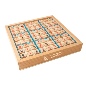 Wooden Sudoku Puzzle Game Set Educational Wooden Number Puzzle