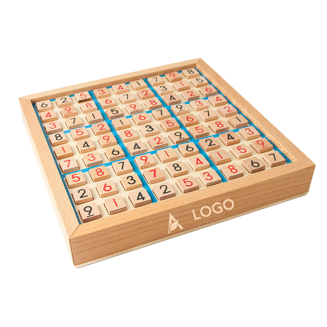 Wooden Sudoku Puzzle Game Set Educational Wooden Number Puzzle