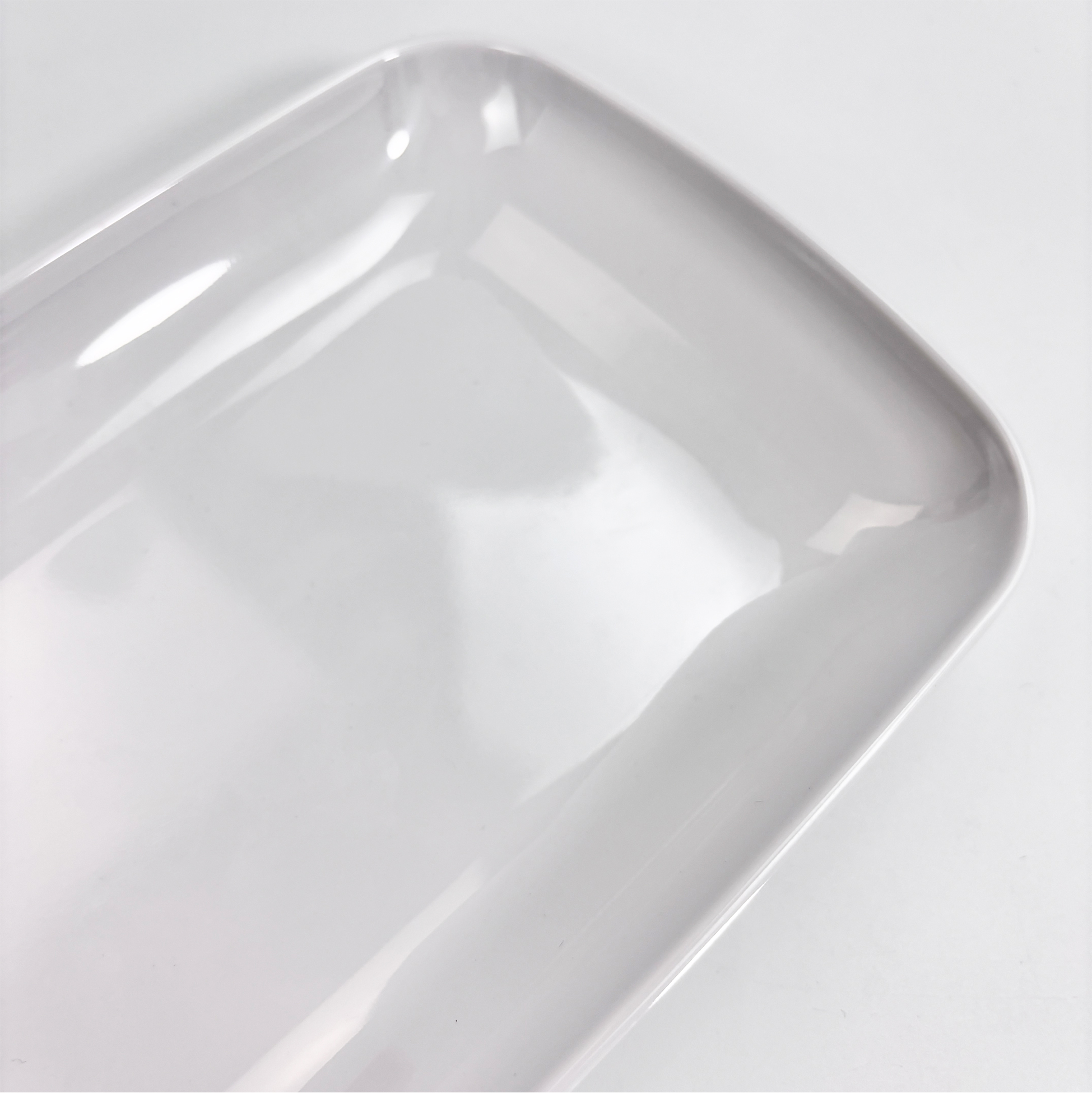 White Rectangular Melamine Serving Platter