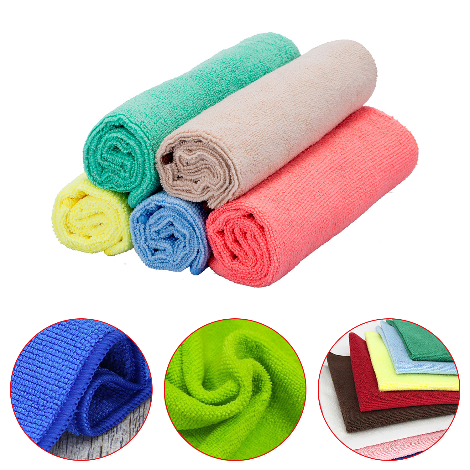 Microfiber Cleaning Cloth Car Wash Drying Towels Microfiber Cleaning Cloth Detailing Towels for Car