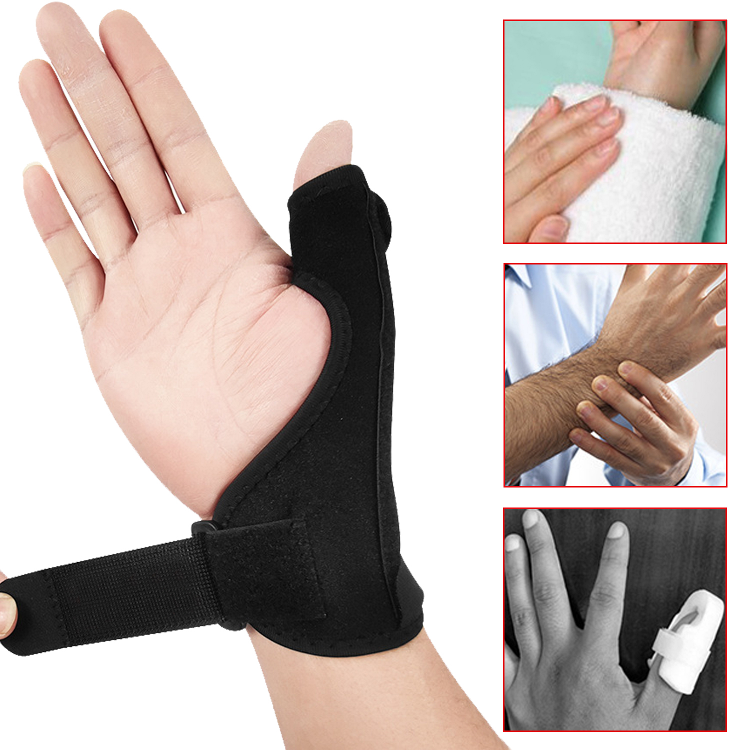 Medical Sport Wrist Thumb Hand Support Protector Spring Splint Stabiliser Arthritis Carpal Tunnel Wrist Finger Brace Guard