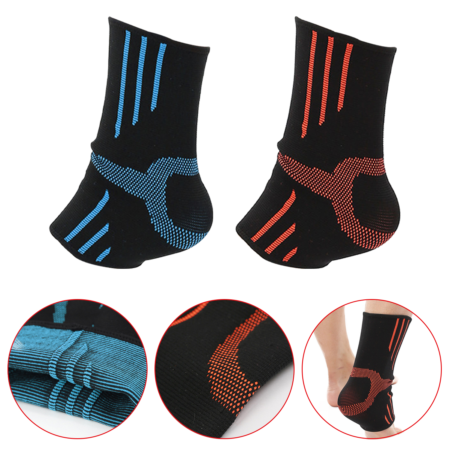 Sports Breathable Ankle Pads Sweat-absorbing Knitted Ankle Pads Running Basketball Fitness