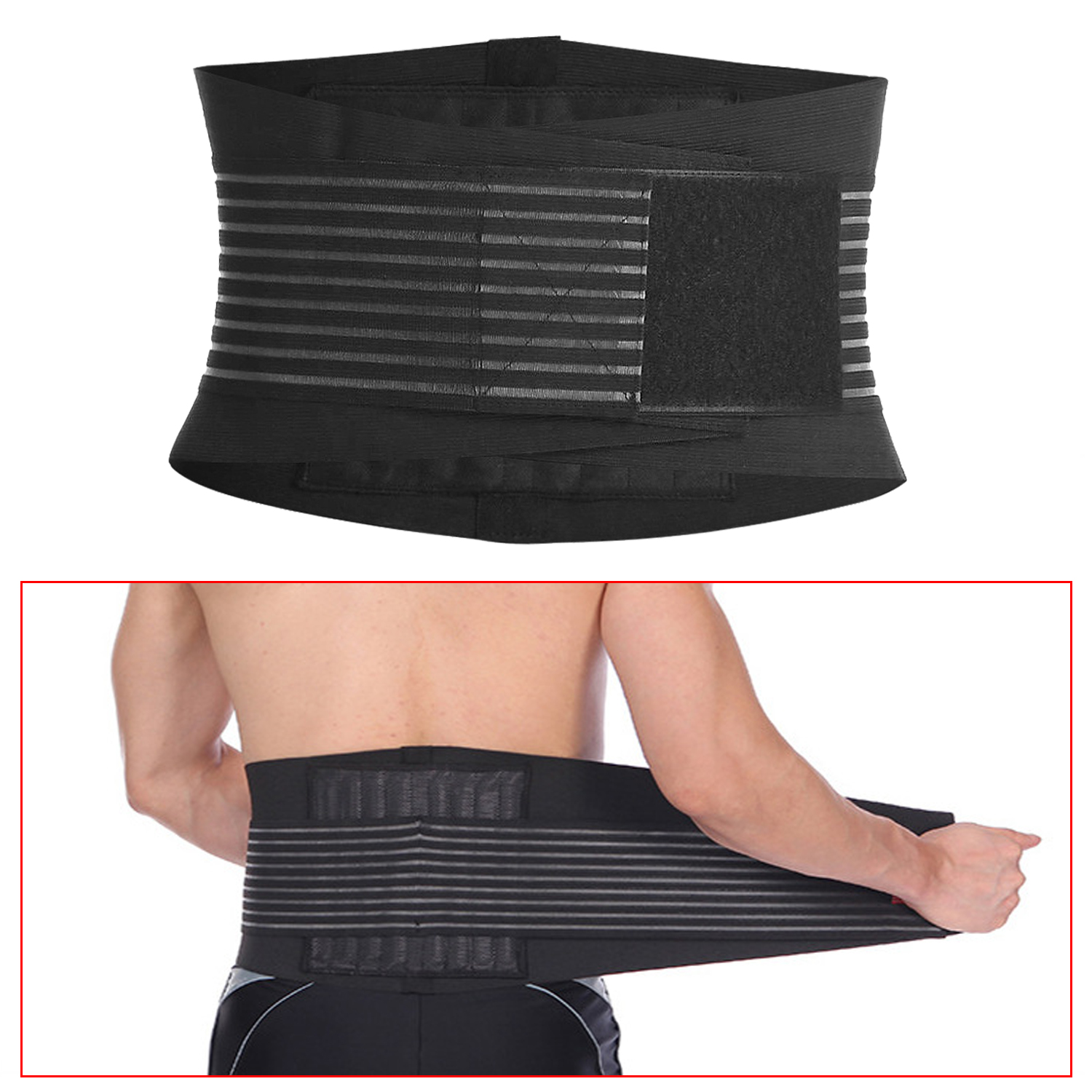 Men Waist Trainer Trimmer for Weight Loss Tummy Control Compression Body Shaper Belt
