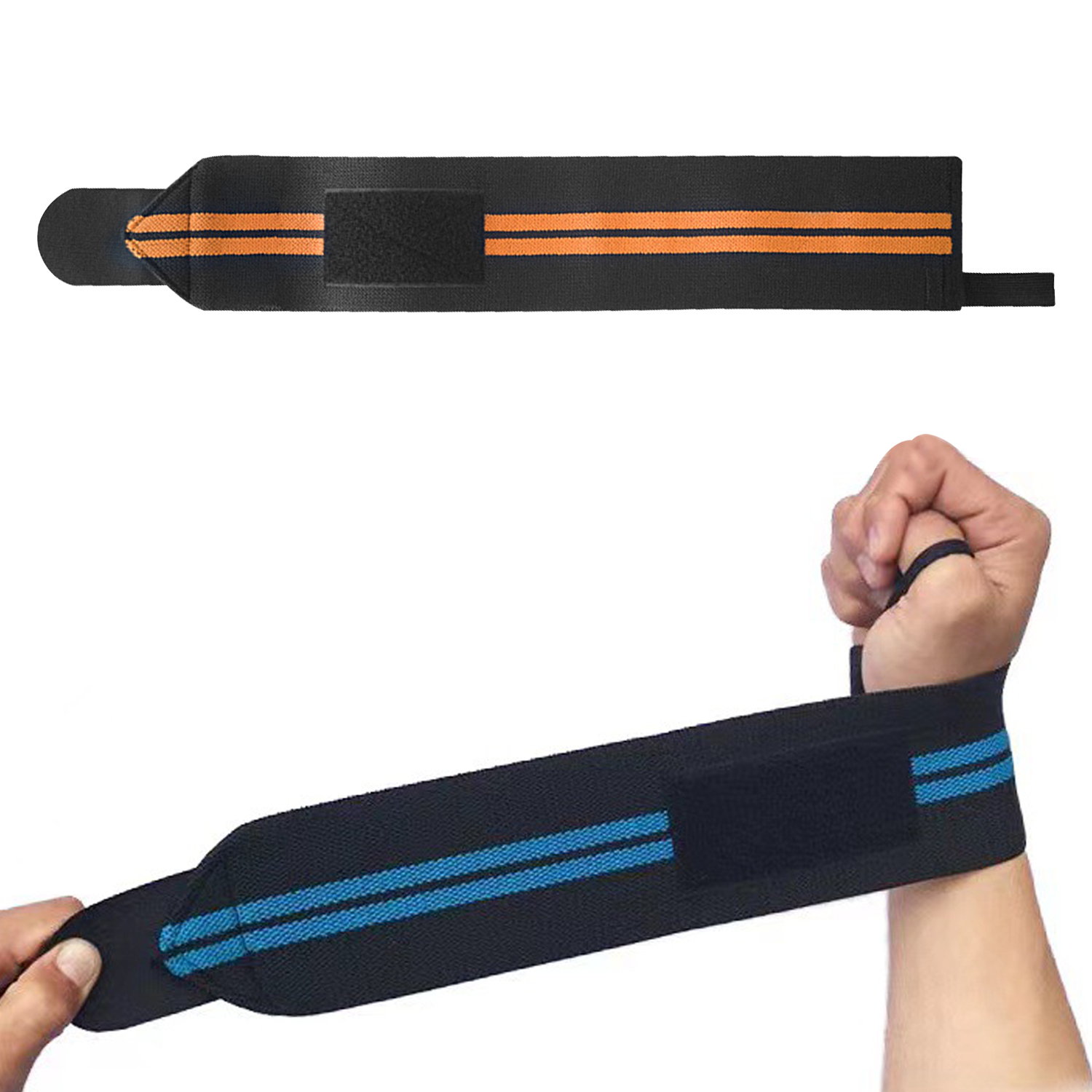 Fitness Wrist Wraps Bandages Fit Adjustable Wristband Elastic Wrist Wraps Bandages For Weightlifting Powerlifting Breathable Support