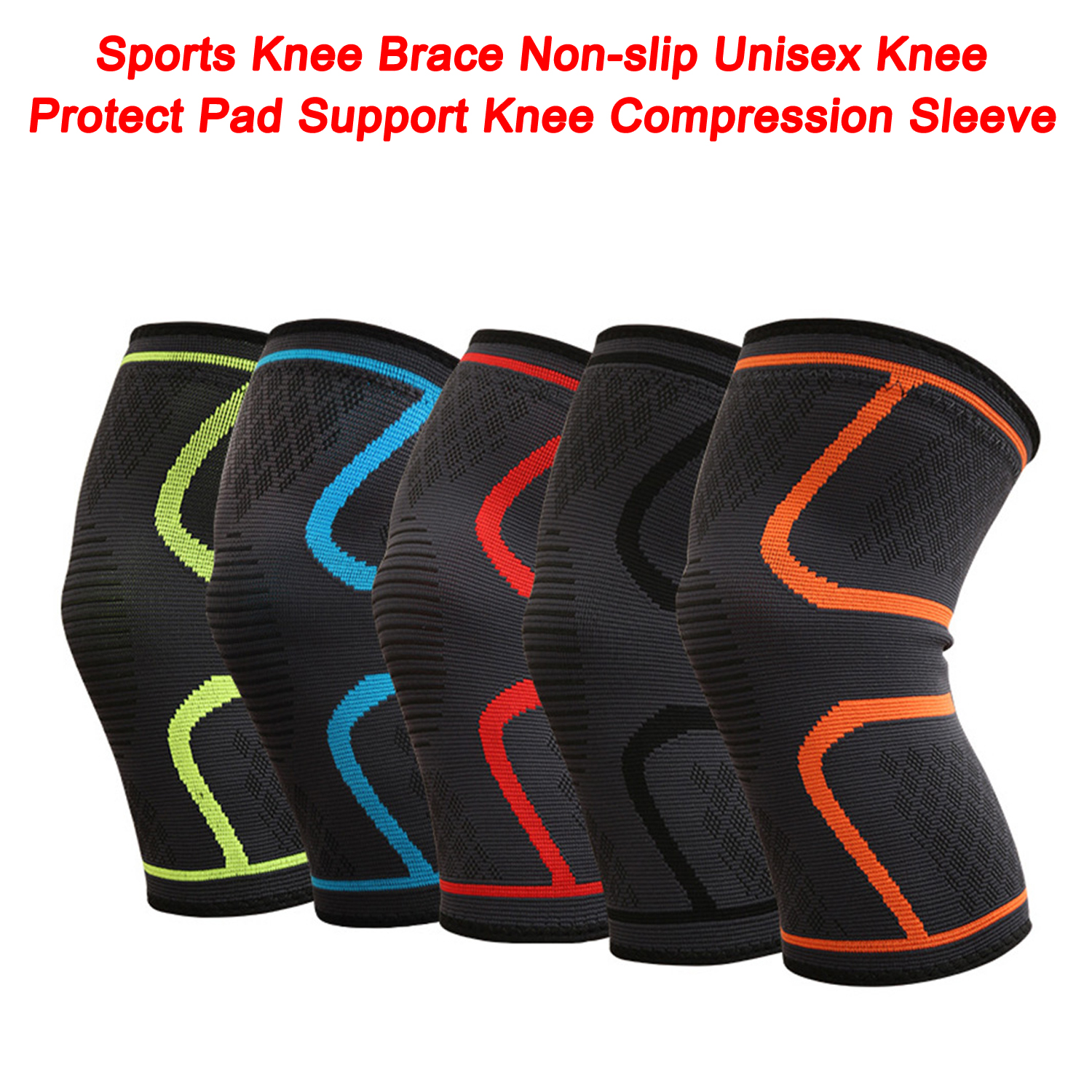 Fitness Knee Pad Protective Wholesale Sports Knee Brace Non-slip Unisex Knee Protect Pad Support Knee Compression Sleeve