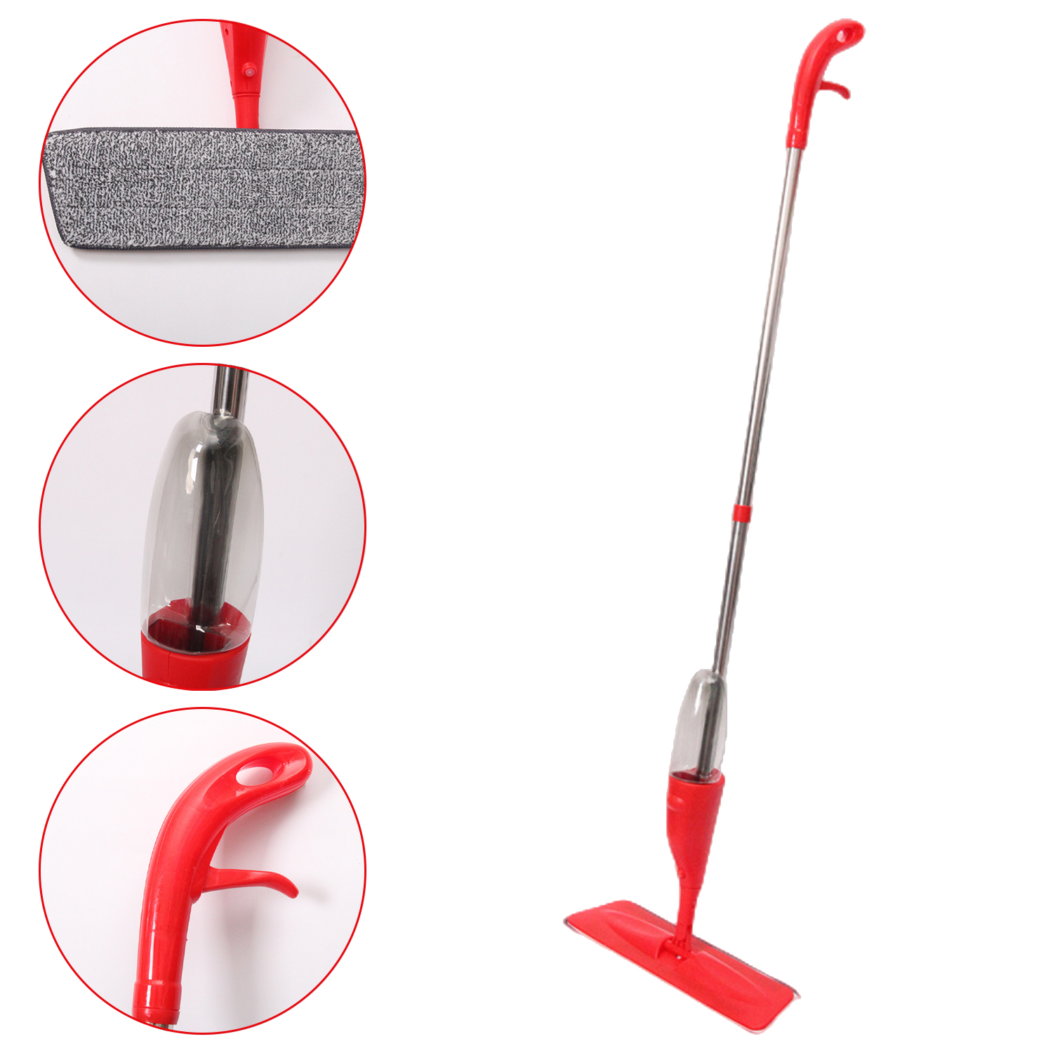 Household Water Spray Mop Wet And Dry Mop Water Spray Mop Handle Home Cleaning Tools