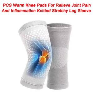 2PCS Warm Knee Pads For Relieve Joint Pain And Inflammation Knitted Stretchy Leg Sleeve