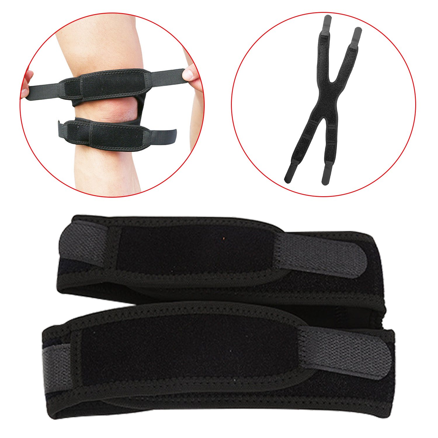 Wholesale Adjustable Knee Patella Brace Pad Support Strap Protector Patella Band Store Wholesale Dropshipping Factory Price
