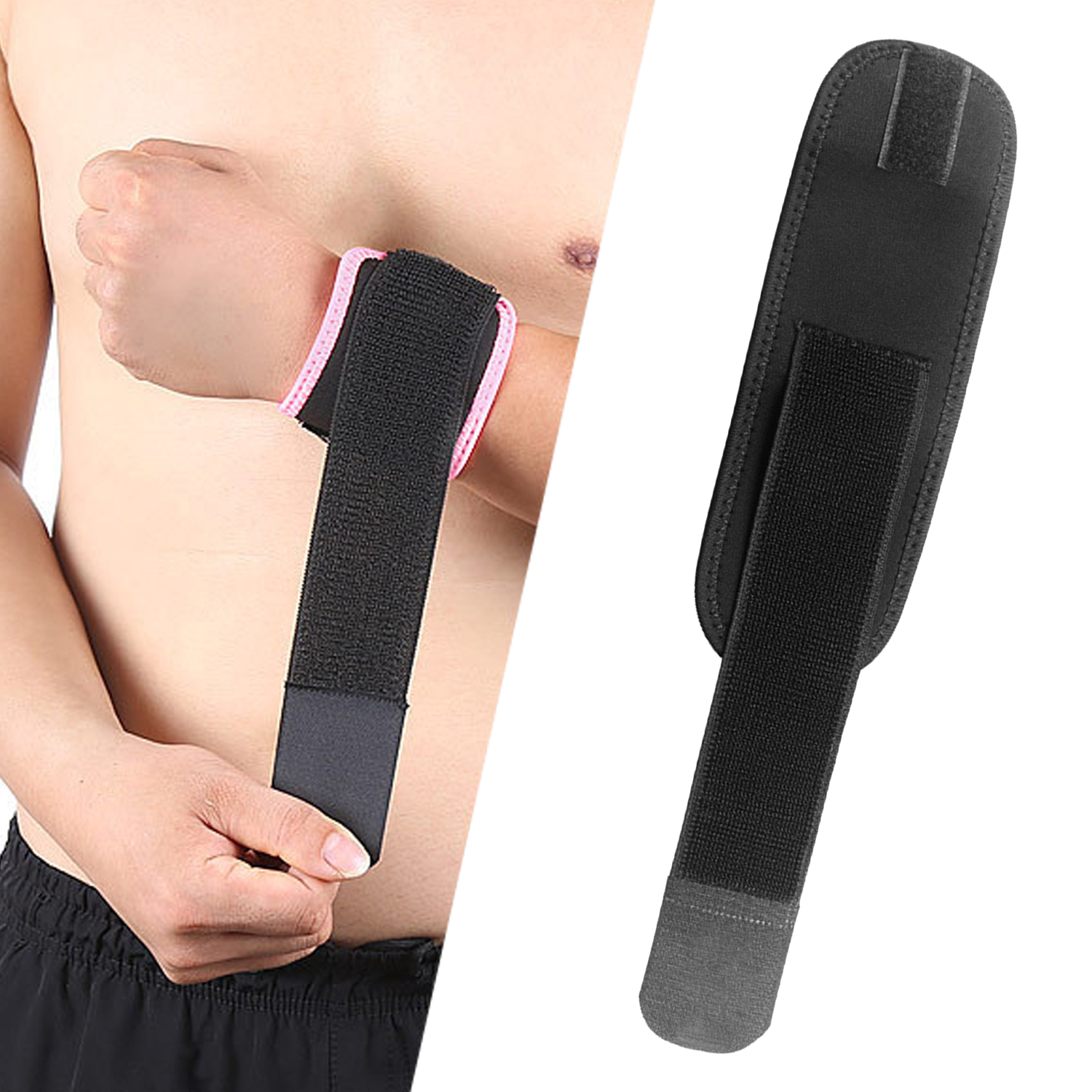 High Resistance Comfortable Weightlifting Straps Gym Weight Lifting Wrist Wrap Wrist Sports Elastic Bandage Compression Wrist Wrap Anti-sprain Wrap