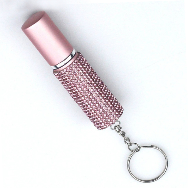 Luxury Diamond-Embellished Mini Perfume Bottle
