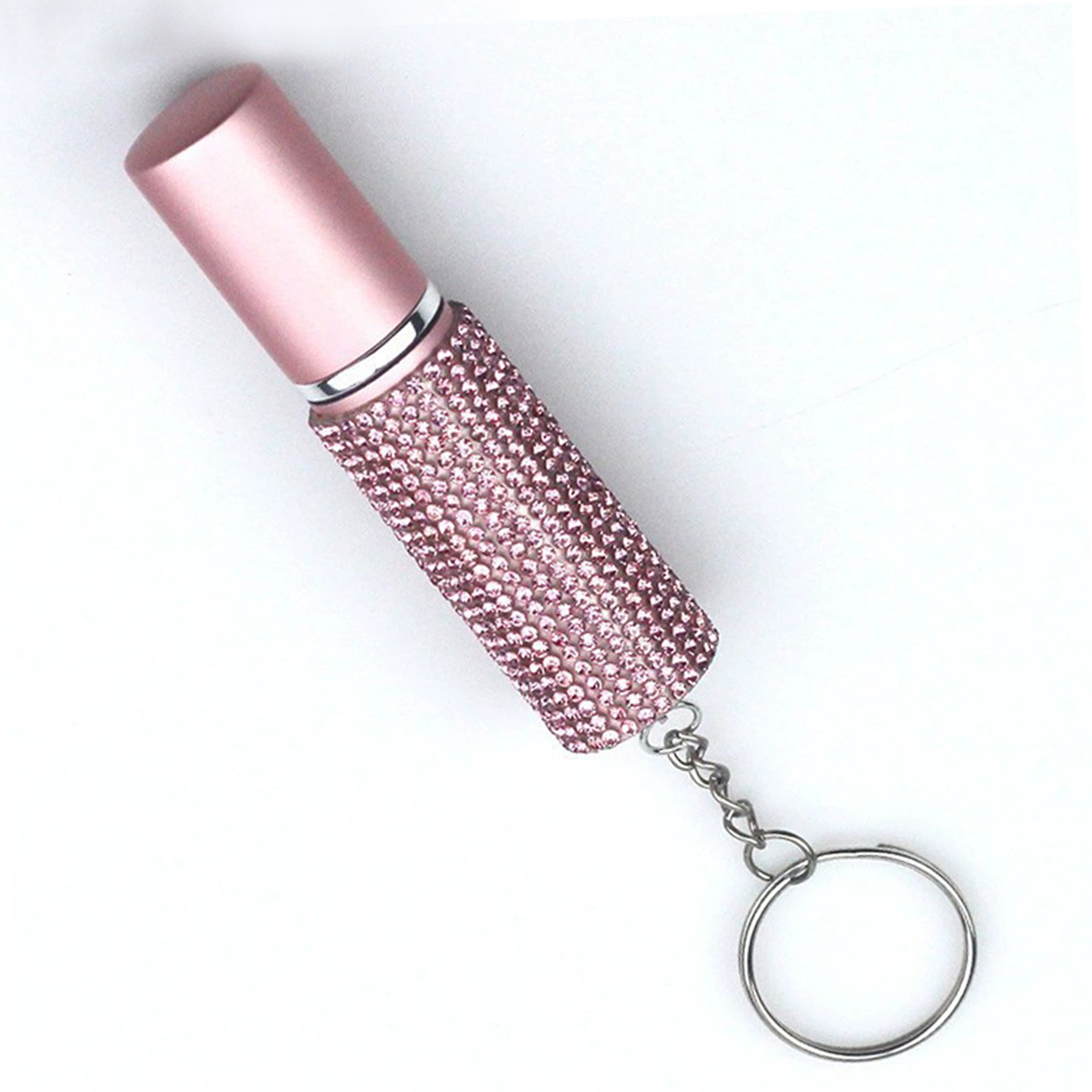 Luxury Diamond-Embellished Mini Perfume Bottle