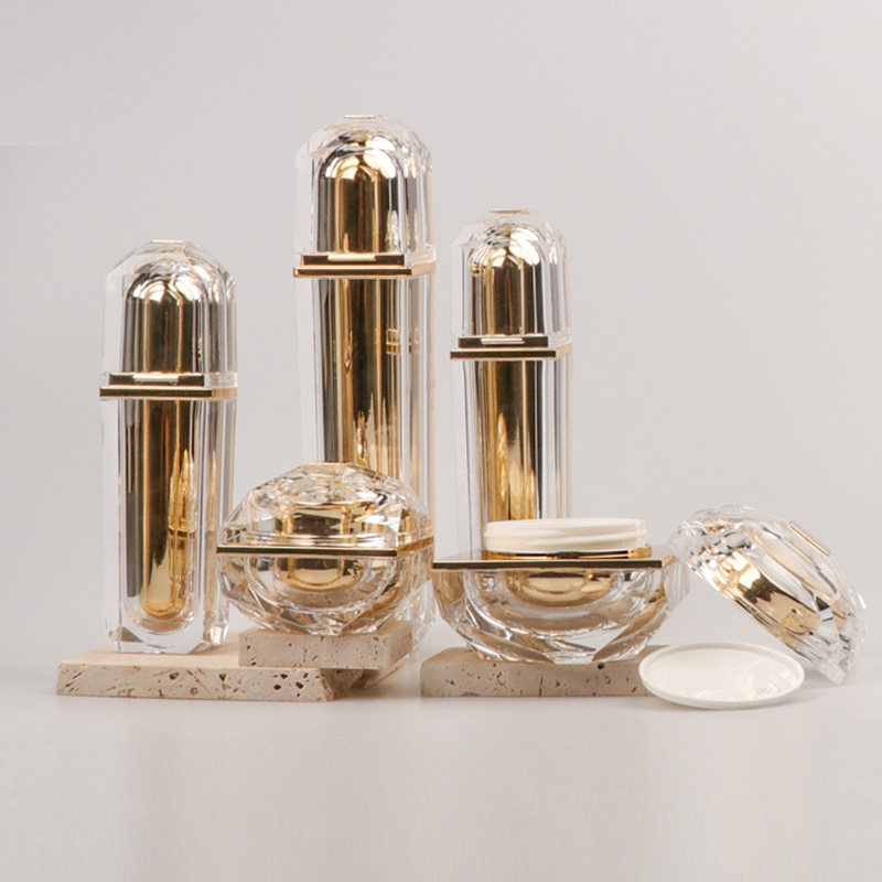 Luxury Gold-Plated Skincare Cream Jar